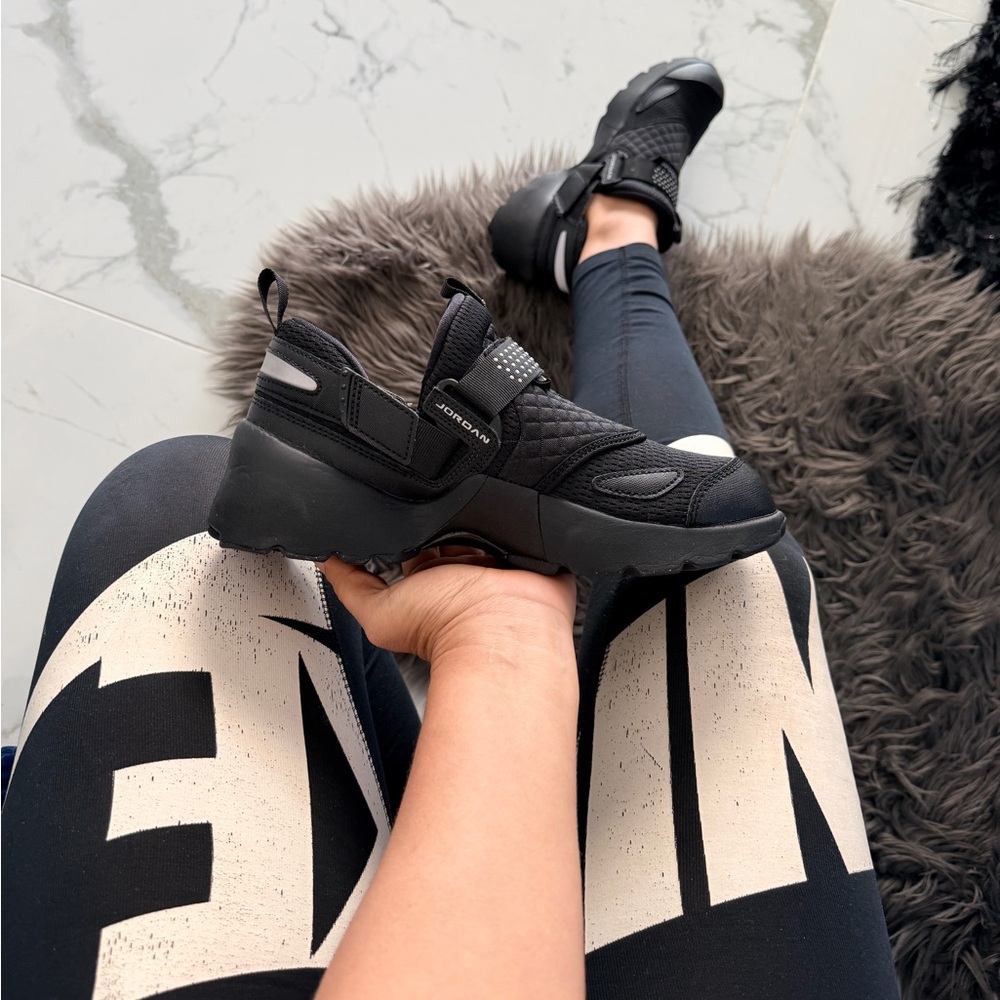 Jordan Black Athletic Slip-On Sneakers - Picture 3 of 9